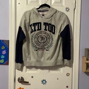 Limited Too‎ Gray and Navy Hoodie